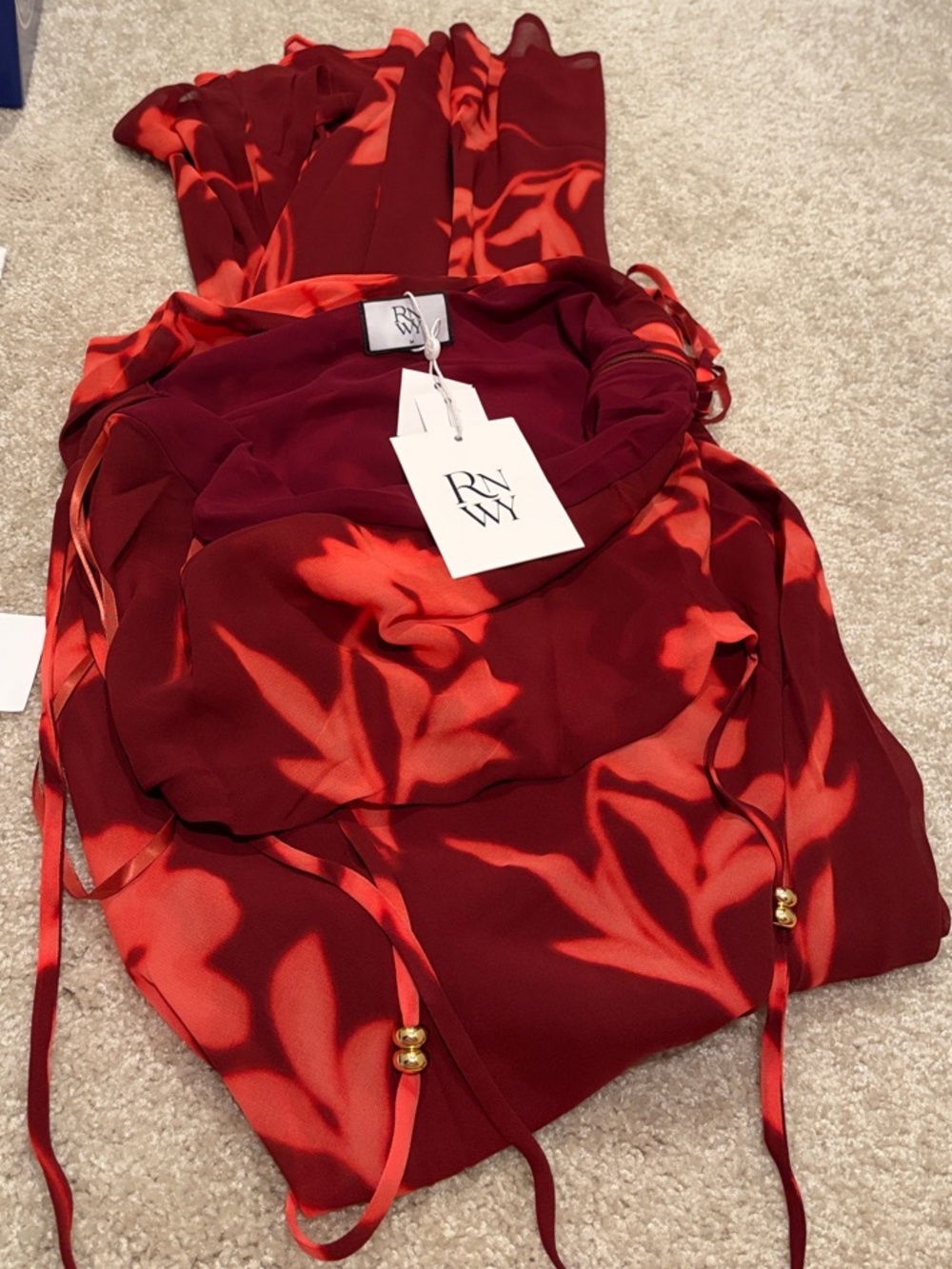 Runaway The Label Eve Cowl Cross Back Maxi Dress - Picture 6 of 6